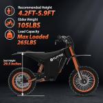 Tuttio Soleil01 Electric-Dirt-Bike Teens Adults - 48V 21AH Electric-Bike 14"/12" Fat Tire Off Road E-Bike High Torque Mini E Bicycle Motorcycle Dirt Bike (US Warehouse)