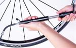 PRO BIKE TOOL Mini Bike Pump - Fits Presta and Schrader Valves - Portable Bicycle Tire Pump - Compact Bike Accessory - Lightweight and Durable Design