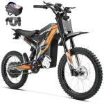 HAPPYRUN G300 Pro 72V Electric Dirt Bike for Adults, 6500W Motor, Max 50 MPH & 70 Mile Range, 30Ah Battery, Hydraulic Brakes, 350 lbs Load Capacity, Off-Road Motorcycle (Orange)