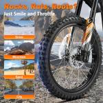 HAPPYRUN G300 Pro 72V Electric Dirt Bike for Adults, 6500W Motor, Max 50 MPH & 70 Mile Range, 30Ah Battery, Hydraulic Brakes, 350 lbs Load Capacity, Off-Road Motorcycle (Orange)