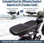 Riding'times 31.2AH Moped Style Ebike for Adults 1500W, Max 31MPH & 70-150 Miles, Long Seat Electric Dirt Bike with 20" Fat Tire, Full Suspension E Bike All Terrain