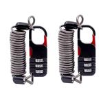 UP Security Small Combination Ski Lock with Retractable Cable (3ft/91cm Wire), Thin Cable Locks with Combination for Travel Luggage, Suitcases, Backpack, Snowboard, Bike, Motorcycle Helmet Anti Theft