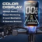 PUJH 1500W Electric Bike for Adults 48V 17.5Ah Battery, 29'' Fast Ebike, Max 34 mph, up to 80 Miles, Front Suspension Class 3, Off Road Commuter Mountain E-Bike PU1 (Purple)