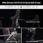 KOOTU Lightweight Carbon Road Bike with Disc Brakes