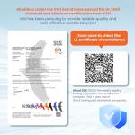 Vivi Folding Electric Bike for Adults, 20" x 2.4 Fat Tire Ebike, Peak 1000W Foldable Electric Bicycle, 22MPH Commuter E-Bike with 48V Removable Battery, 7 Speed, SGS Certified to UL2849