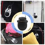 Newdeport Snowboard Cable Lock: 29.5 Inch Retractable Steel Cable - Bike, Helmet, Luggage, Stroller, Travel & Mini Ski Lock - Black