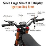 Riding'times Ebike for Teens Adults, 60V 25AH 40MPH // 48V 27AH 37MPH Electric Dirt Bike with 14"/12" Motorcycle Tire, 3000W/2000W Dual Hydraulic Brake Mountain Off-Road Dirtbike for Ages 13+