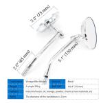 XIFOWE Vintage Bike Mirror Metal bicycle mirrors for handlebars Rearview Mirror Cruiser Bike Mirror Electric Bike mirror Side Mirror Galvanized Steel Frame for The Retro Bike Parts