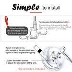 XIFOWE Vintage Bike Mirror Metal bicycle mirrors for handlebars Rearview Mirror Cruiser Bike Mirror Electric Bike mirror Side Mirror Galvanized Steel Frame for The Retro Bike Parts