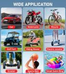 Tire Inflator Portable Air Compressor, 150PSI Cordless Air Pump for Car Tires, Bike Tire Pump with Pressure Gauge, Auto Shut Off, LED Light for Car Motorcycle Bicycle