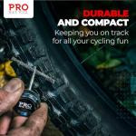 PRO BIKE TOOL Tubeless Bike Tyre Repair Kit – for MTB and Road Bicycle Tyres – Fix a Puncture or Flat, Fast – Tackle Set Includes Storage Canister, Plugger Tool and Plugs - 5 Bacon and 5 Black Strips