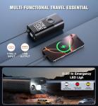 Tire Inflator Portable Air Compressor Portable Cordless Mini Air Pump with Digital Pressure Gauge Inflater 150PSI 3X Fast Inflation Auto Shutoff Large Battery Tires Pump for Cars Motors Bikes Balls