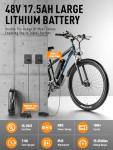 E·Bycco 29" Electric Mountain Bike, 750W Power