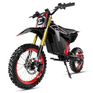 ECOLEAP Electric Dirt Bike for Teens Adults 3500W Peak Electric Motorcycle 37MPH 55Miles Long Range,48V 21Ah Battery Ebike,Hydraulic Brakes Mountain Off-Road EBike 400LBS Max Load Fit Age 13+