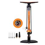 GOBKO Floor Pump with Gauge for Bikes and Balls