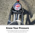 Foot Pump with Steel Feet & Pressure Gauge