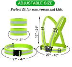 Reflective Safety Vest with Adjustable Glow Belt