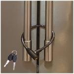 Child-Proof Refrigerator Lock for French Doors - Black