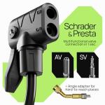 Bike Pump with Gauge - Floor Bike Pumps for Road & Mountain Bikes, Presta & Schrader Valve, 160 PSI, 2-Inch Dial, Includes Needle & Ball Adapters, Foldable Footrest, Angle Adapter