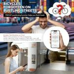 Redcomets Anti-Theft Bike Tail Light with Apple Find My Location & Brake Sensor, 300m Long Range Visibility, IP65 Waterproof, USB-C Charging, 5 Modes for Night Riding, City Commute, Electric Bike