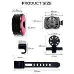 Redcomets Anti-Theft Bike Tail Light with Apple Find My Location & Brake Sensor, 300m Long Range Visibility, IP65 Waterproof, USB-C Charging, 5 Modes for Night Riding, City Commute, Electric Bike