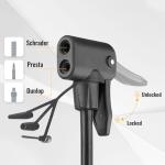 MOHEGIA High-Pressure Bike Floor Pump with Gauge