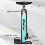 MOHEGIA High-Pressure Bike Floor Pump with Gauge