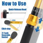 50-Piece Bike Torque Wrench Set with Sockets