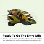 Schwinn Thrasher Bike Helmet for Youth Boys Girls Age 8-14 with Suggested Fit 55-58cm, Lightweight with Adjustable Side & Chin Strap, CPSC Safety Certified, Jungle Camo