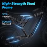 Ridstar Electric Bike for Adults, Peak 4000/2000W, 37/33MPH,52V 40AH,48V/20AH E-Bike,30-180 Miles Electric Motorcycle, 20" Fat Tire Dirt Bike, UL2849 Hydraulic Suspension and 7-Speed