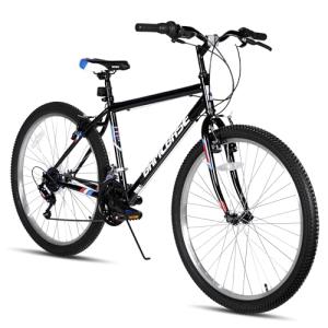 HH HILAND 26 inch Mountain Bike for Men and Women, 18 Speeds High-Carbon Steel Frame, Sport Cycling MTB Bicycle for Adult Black