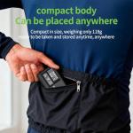 Bikevee Mini Bike Pump Electric, 120 PSI Portable Bicycle Tire Inflator with Digital Gauge, Auto Shut-Off, Presta & Schrader Valve for Road Bike MTB E-Bike Cycling (Black)