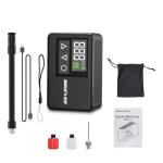 Bikevee Mini Bike Pump Electric, 120 PSI Portable Bicycle Tire Inflator with Digital Gauge, Auto Shut-Off, Presta & Schrader Valve for Road Bike MTB E-Bike Cycling (Black)