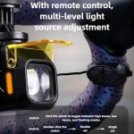 1200 Lumens LED Bike Light with Remote & 2 Brackets, Aluminum Bicycle Headlight for 10-Hours Night Riding (2 Colors), 4000mAh USB-C Fast Rechargeable, IP65 Waterproof, Numeric Battery Display