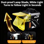 1200 Lumens LED Bike Light with Remote & 2 Brackets, Aluminum Bicycle Headlight for 10-Hours Night Riding (2 Colors), 4000mAh USB-C Fast Rechargeable, IP65 Waterproof, Numeric Battery Display