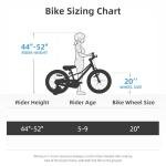 JOYSTAR 20 Inch Boys Bike with Training Wheels for 5-9 Years Old Kids 20" Kids Mountain Bikes for Early Rider Kids' Bicycles Black