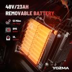 Yozma IN10 Electric Dirtbike, 40 MPH Top Speed, 53 Miles Max Range Electric Bike