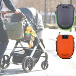 Bosvision 4-Digit Combination Lock with Retractable Cable