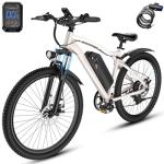 Electric Bike for Adults, 26" Commuter Ebikes with 7-Speed Gears, 25MPH Lightweight E Bike, 720W Peak Motor, 375Wh Removable Battery, 50 Miles Range, Electric Mountain Bicycles for All Terrain
