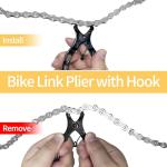 Bike Chain Kit, JLMIH 6/7/8 Speed Multi-Function Bike Mechanic Repair Kit for Road/MTB Bike City Bikes, BMX Bikes with Quick Release Buckle, Bike Link Plier -Hook -Chain Breaker - 116 Links