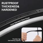 MEINUOKA 2 Pack Adjustable Zip Tie Lock with 3-Digit Combination for Helmet, Bike Rack, Motorcycle, Skateboard, Luggage, Skis, French Door, Stroller & Cabinet, Lightweight Bicycle Lock