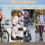 2 Pack Bike Mirrors,eBike Handlebar Mirror,360° Adjustable and Rotatable Safety Bicycle Rear View Mirrors, Scratch Resistant Glass Lens,Bicycle Universal Fit Accessories