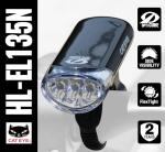 CAT EYE - HL-EL135N LED Safety Bike Headlight for Commuting, Black