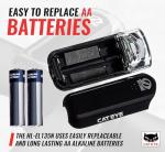 CAT EYE - HL-EL135N LED Safety Bike Headlight for Commuting, Black