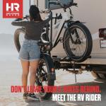 Hollywood RV Rider Hitch Bike Rack for 2 E-Bikes up to 80 lbs Each - Premium Electric Bike Rack for RV, Fifth Wheel, Flat Towed Vehicle - Durable for Standard and Fat Tire Bikes