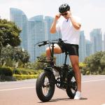 EBKAROCY 750w Folding Electric-Bike for Adults with 48V 15AH Removable Battery, 30MPH & 68+Miles, 20" Fat Tire for City/Beach/Snow