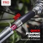 Mini Bike Pump with Gauge for All Valves