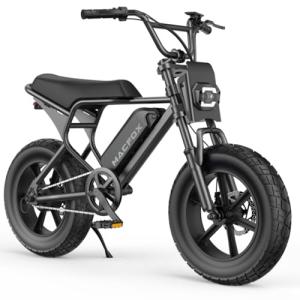 MACFOX M16 Ebikes for Youth, Mini E Bike 750W Electric Bike 20 MPH Max Speed,25 Miles Range(PAS1), 20"x4" Fat Tires, City/School Commuting Electric Bike (UL2849/BLACK-Standard)