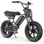 MACFOX M16 Ebikes for Youth, Mini E Bike 750W Electric Bike 20 MPH Max Speed,25 Miles Range(PAS1), 20"x4" Fat Tires, City/School Commuting Electric Bike (UL2849/BLACK-Standard)