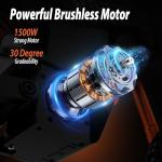 Tuttio Soleil 01 Electric-Dirt-Bike Soleil 01 BF Electric-Bike with 48V 21Ah Removable Battery, 37MPH, 14"/12" Fat Tire E-Motorcycle for Mountain Off-Road Teens Adults, Fit Age 13+